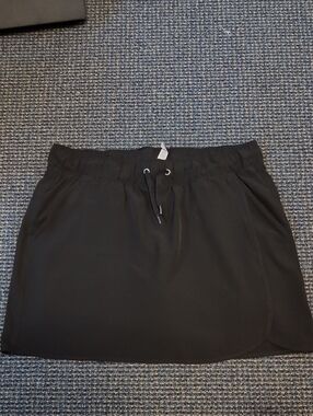 RBX Black Drawstring Casual Skort